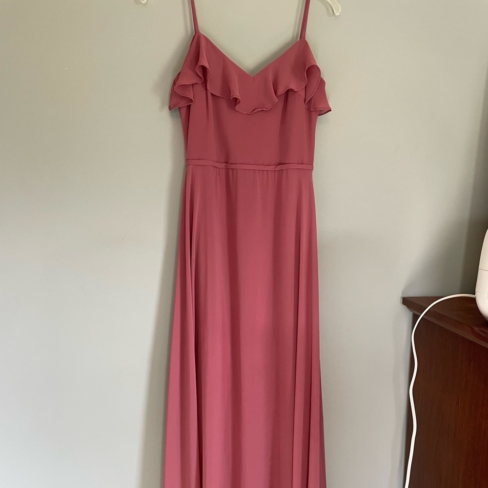 Dusty rose bridesmaid/prom dress size 2